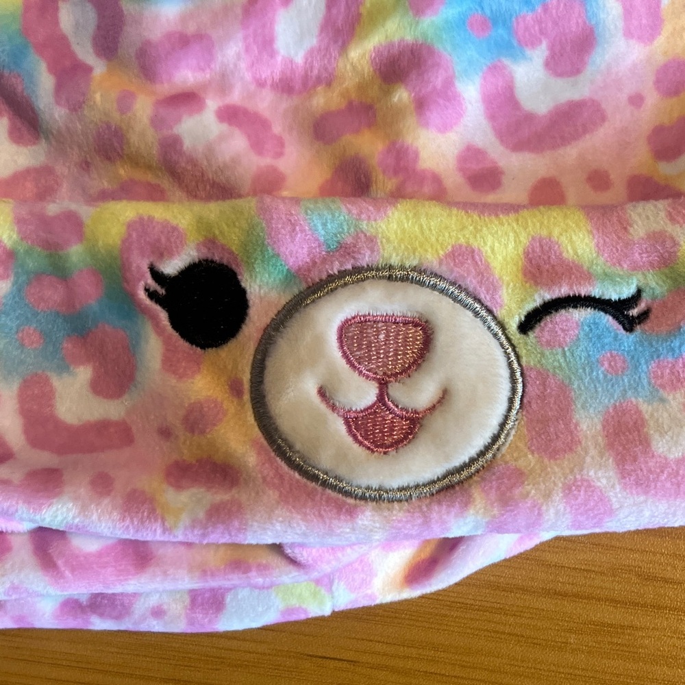 Squishmallows Meet Michaela Multicolor Bear Hat, Gloves, and mittens 3 piece Set - Picture 10 of 12